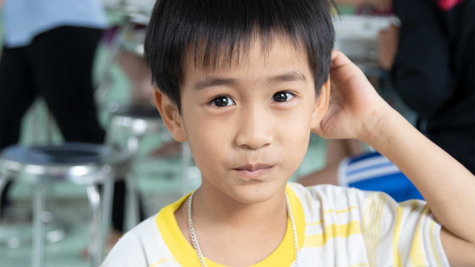 boy smiling in Vietnam