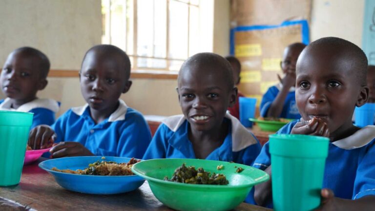 Photos of School Lunch in Mongolia