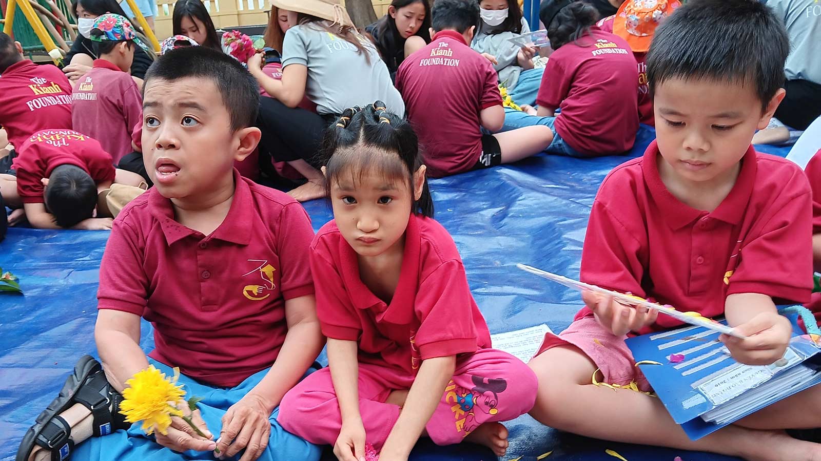 Students at Kianh Foundation Center, providing special education in VIetnam.