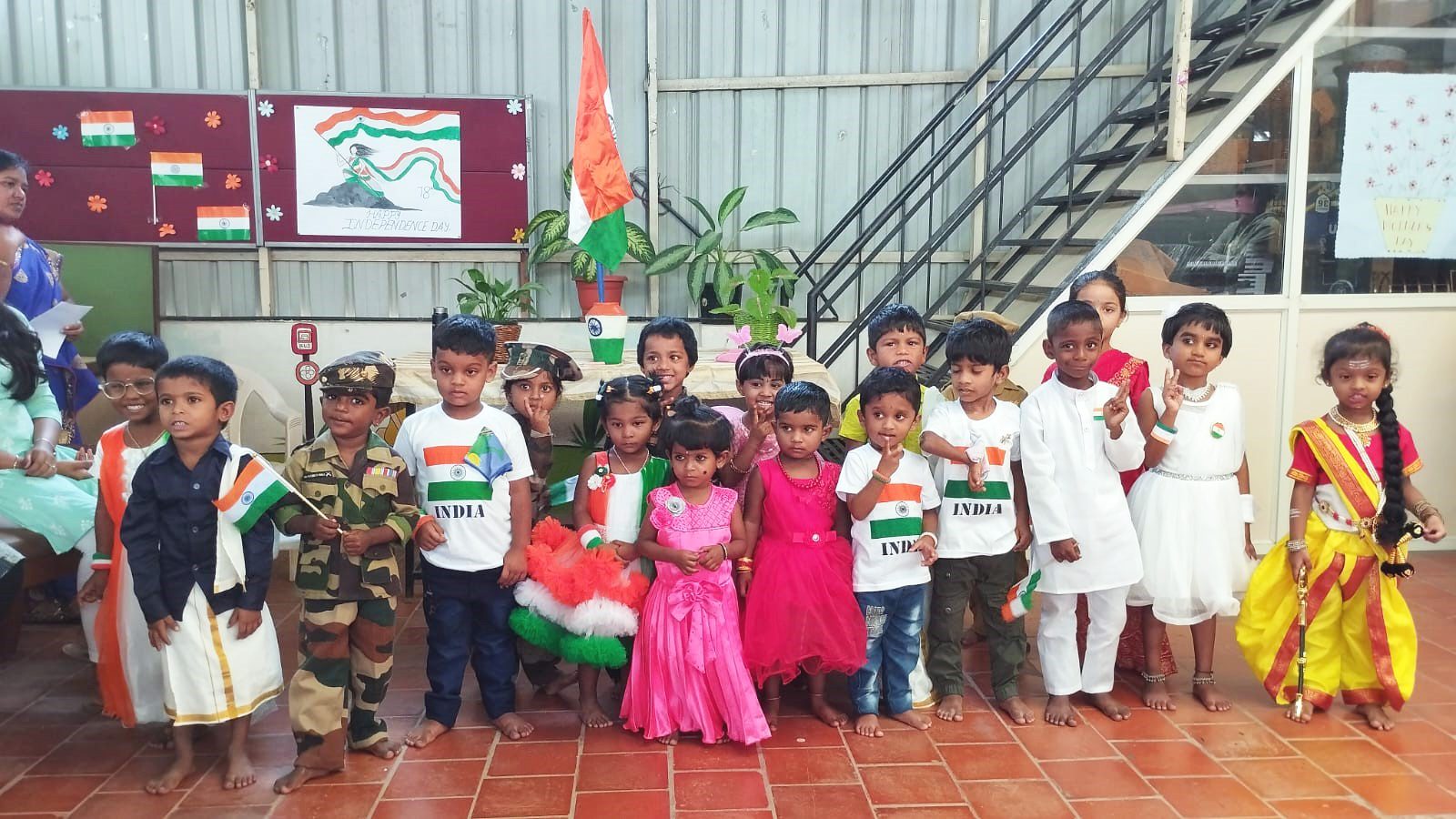 Children in Holt-supported programs in India celebrate Independence Day