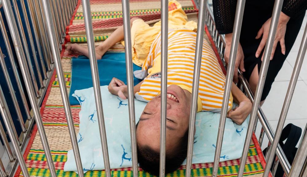 A boy with special needs growing up in an orphanage in Vietnam.